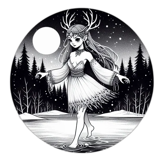 dress, creature, fantasy art, concept art transparent PNG cut-out