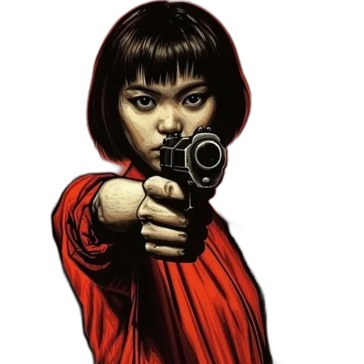 weapon, comic book art, concept art, photorealistic transparent PNG cut-out