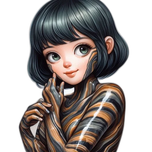 robot, jewelry, face, creature transparent PNG cut-out