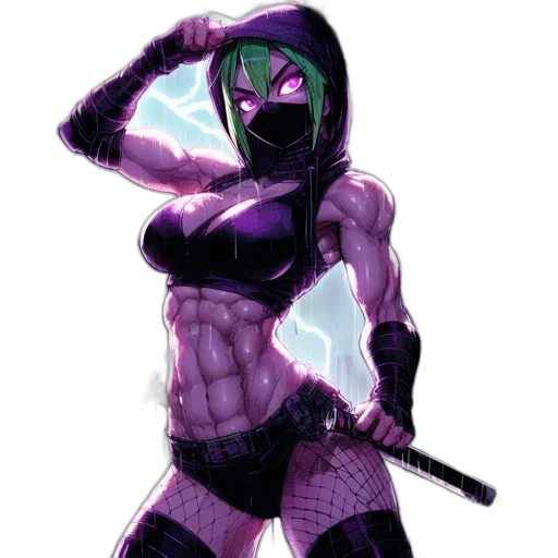 robot, mask, weapon, cyberpunk transparent PNG cut-out