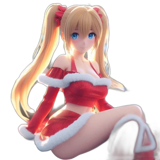 dress, robot, staff, 3d render transparent PNG cut-out