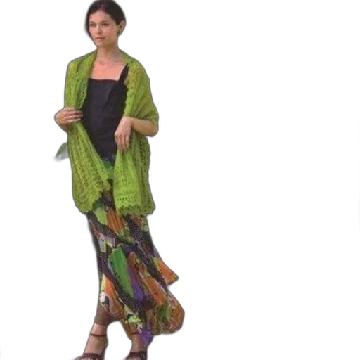 dress, green, earth tones, cover transparent PNG cut-out