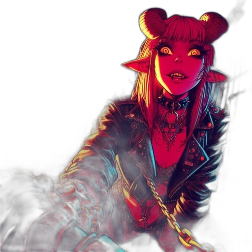dragon, mask, jacket, concept art transparent PNG cut-out