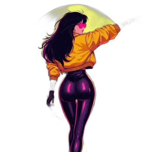 jacket, dress, cyberpunk, concept art transparent PNG cut-out