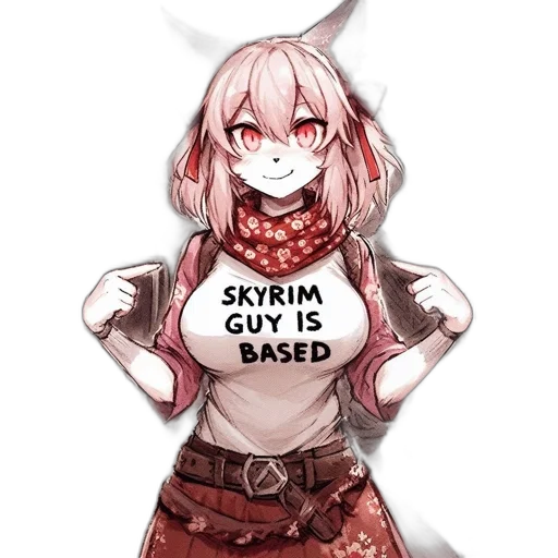 dress, weapon, jacket, anime transparent PNG cut-out