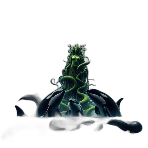 dragon, creature, crown, staff transparent PNG cut-out