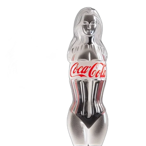 bottle, robot, 3d render, photorealistic transparent PNG cut-out