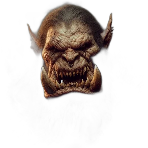 creature, face, mask, staff transparent PNG cut-out