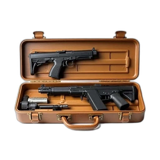 weapon, tan, case, guns transparent PNG cut-out