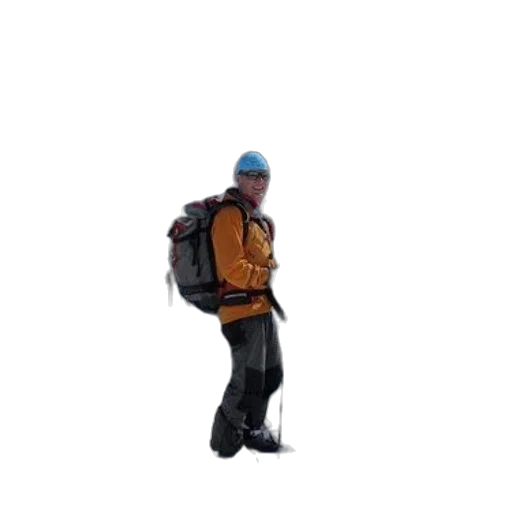 jacket, staff, hat, robot transparent PNG cut-out