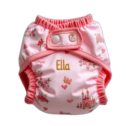pair, pink, cloth, diapers transparent PNG cut-out