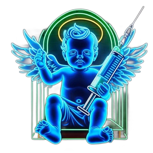 staff, sword, vaporwave, pixel art transparent PNG cut-out