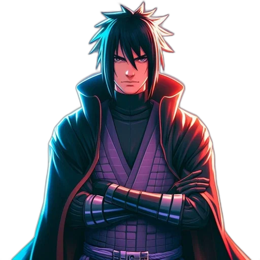 sword, jacket, comic book art, pixel art transparent PNG cut-out