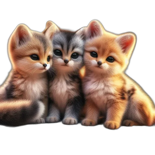 animal, photorealistic, oil painting, 3d render transparent PNG cut-out