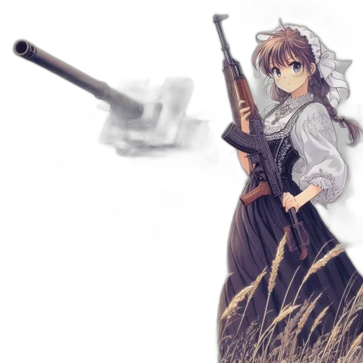 weapon, sword, staff, anime transparent PNG cut-out