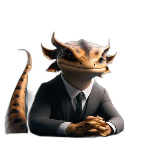 dragon, staff, animal, creature transparent PNG cut-out