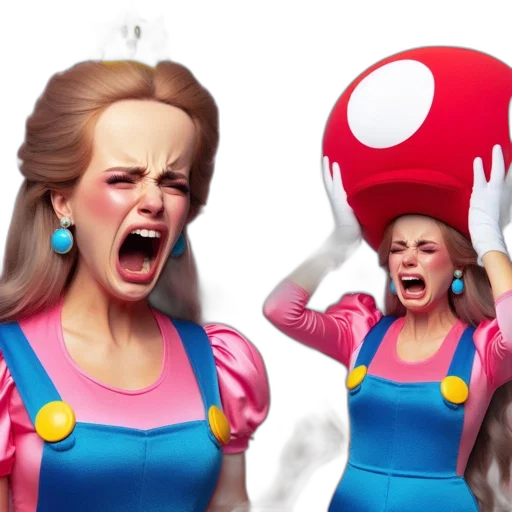 concept art, 3d render, woman, depicted transparent PNG cut-out