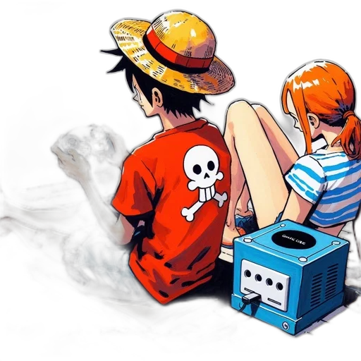 concept art, pixel art, comic book art, anime transparent PNG cut-out