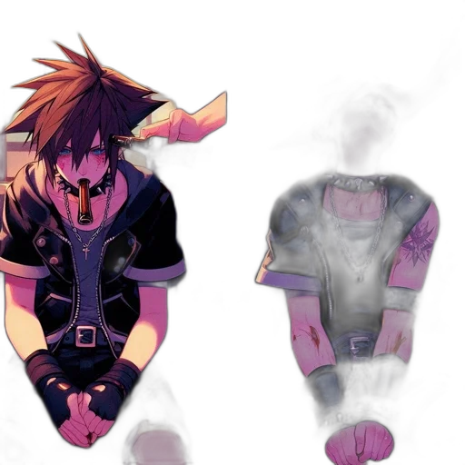 jacket, mask, dress, weapon transparent PNG cut-out