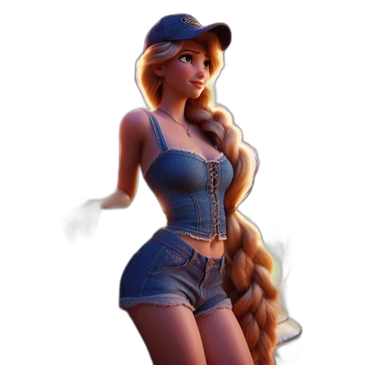 hat, dress, staff, concept art transparent PNG cut-out