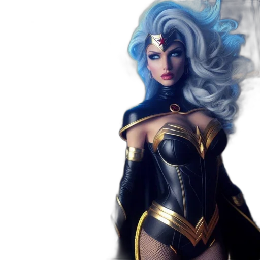 comic book art, fantasy art, concept art, 3d render transparent PNG cut-out
