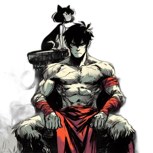 comic book art, concept art, fantasy art, anime transparent PNG cut-out