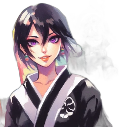 anime, watercolor, oil painting, fantasy art transparent PNG cut-out
