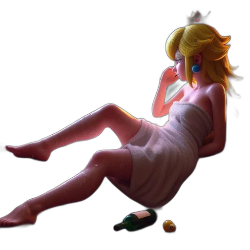 dress, staff, concept art, 3d render transparent PNG cut-out