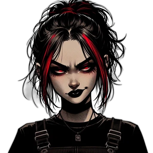 face, comic book art, concept art, pixel art transparent PNG cut-out