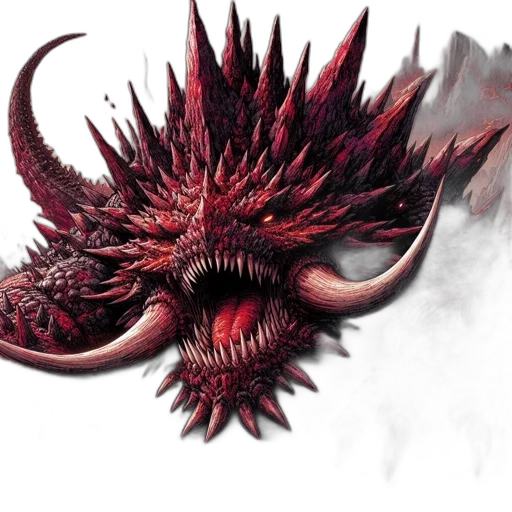dragon, creature, mask, concept art transparent PNG cut-out