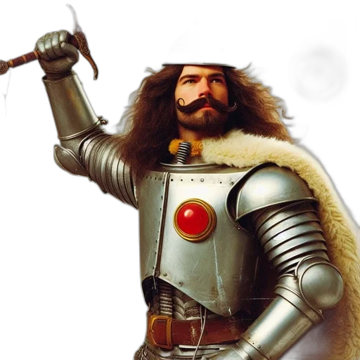 sword, staff, robot, fantasy art transparent PNG cut-out