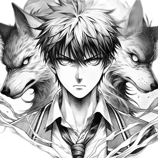 animal, mask, comic book art, anime transparent PNG cut-out