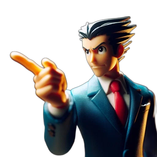 staff, jacket, face, 3d render transparent PNG cut-out