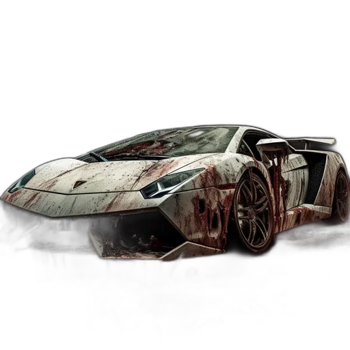 car, weapon, concept art, 3d render transparent PNG cut-out