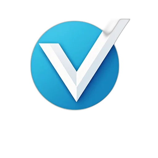 blue, stylized, logo, featuring transparent PNG cut-out