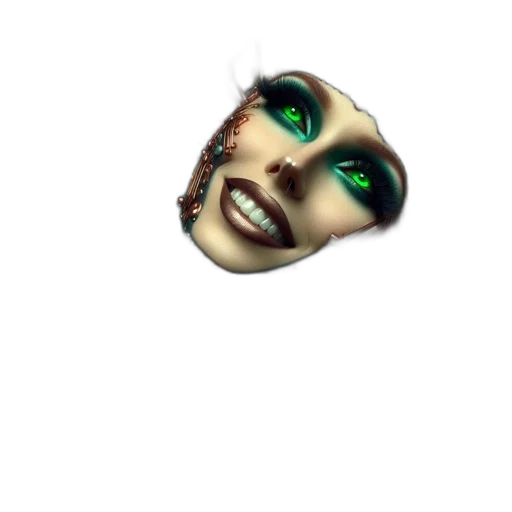 mask, face, creature, hair transparent PNG cut-out