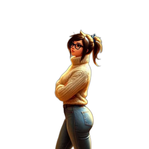 staff, jacket, concept art, cartoon transparent PNG cut-out