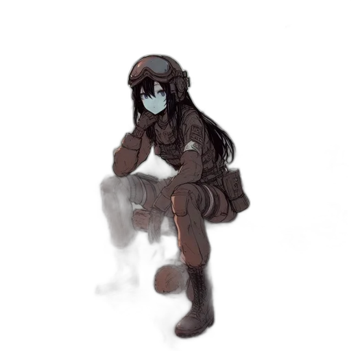 staff, creature, jacket, robot transparent PNG cut-out