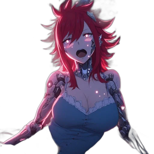 dress, creature, robot, weapon transparent PNG cut-out