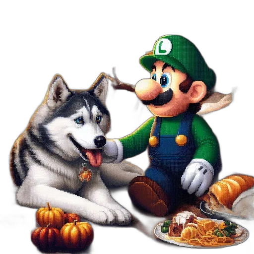 food, animal, pixel art, concept art transparent PNG cut-out