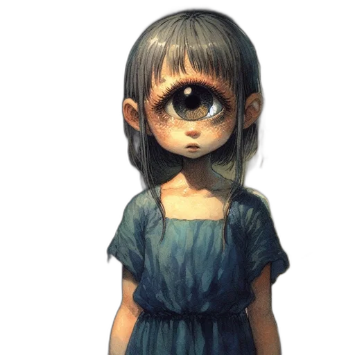 dress, face, mask, creature transparent PNG cut-out