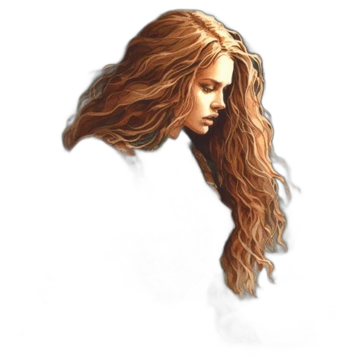 hair, face, mask, crown transparent PNG cut-out