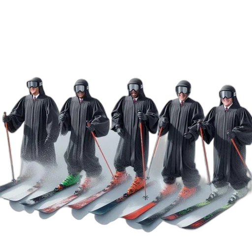 concept art, snow, five, men transparent PNG cut-out