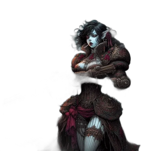 dress, mask, creature, jacket transparent PNG cut-out