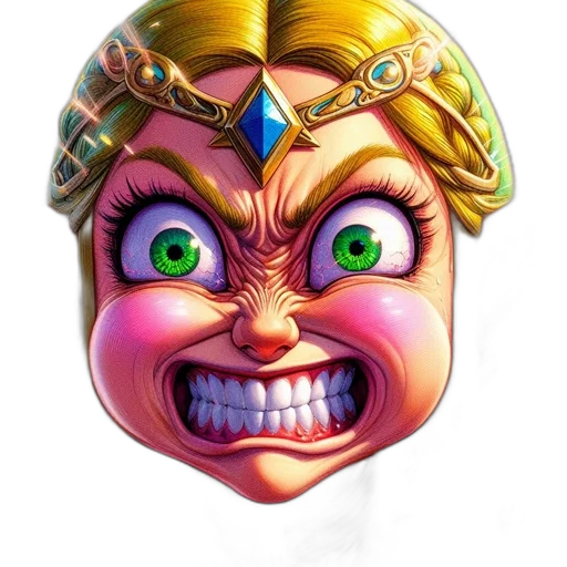 face, mask, crown, jewelry transparent PNG cut-out