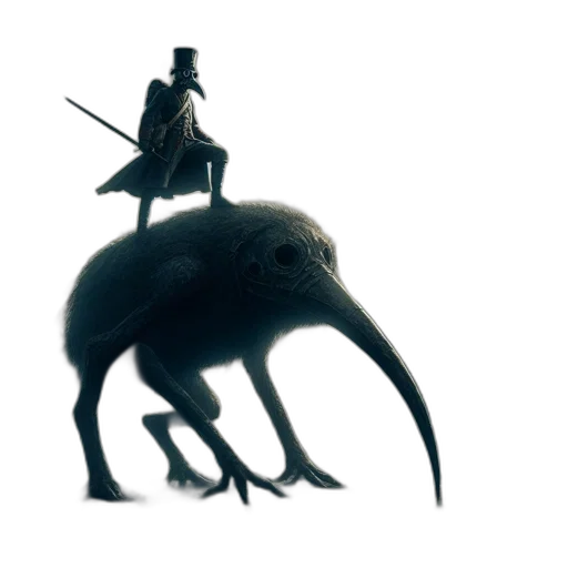 animal, creature, sword, hat transparent PNG cut-out