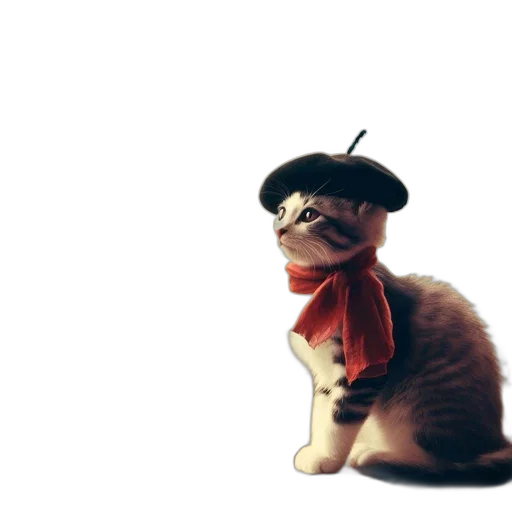 hat, staff, animal, creature transparent PNG cut-out