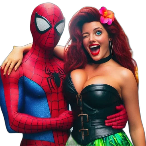 mask, comic book art, concept art, two transparent PNG cut-out