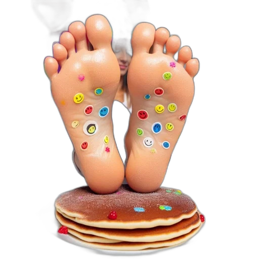 shoes, food, photorealistic, 3d render transparent PNG cut-out