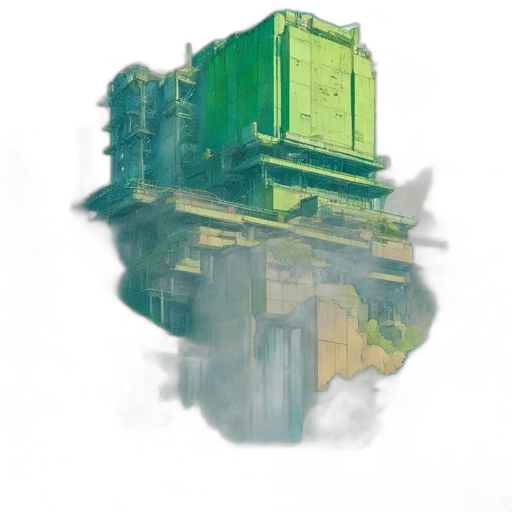 robot, building, weapon, bottle transparent PNG cut-out